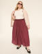 Pull-On Shirred Maxi Skirt - thumbnail 3