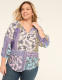 3/4-Sleeve Popover Blouse - thumbnail 7
