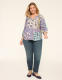 3/4-Sleeve Popover Blouse - thumbnail 9
