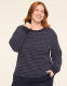 LIVI French Terry Long-Sleeve Boatneck Top - thumbnail 4