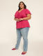 Short Flutter Sleeve V-Neck Top - thumbnail 3