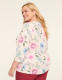Swing 3/4-Sleeve Pleat-Front Top - thumbnail 5