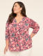 Swing 3/4-Sleeve Pleat-Front Top - thumbnail 10