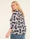 Swing 3/4-Sleeve Pleat-Front Top - thumbnail 2
