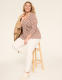 Swing 3/4-Sleeve Pleat-Front Top - thumbnail 9