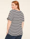 Short-Sleeve Twist Knot Crew-Neck Tee - thumbnail 8