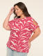 Short-Sleeve Twist Knot Crew-Neck Tee - thumbnail 1