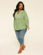 Long Sleeve V-Neck Popover Top - thumbnail 6