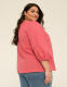 Elbow Sleeve Scoop-Neck Blouse - thumbnail 2