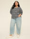 Elbow Sleeve Scoop-Neck Blouse - thumbnail 9