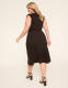Surplice-Neck Flutter-Sleeve Midi Dress - thumbnail 5