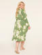 Long-Sleeve Faux-Wrap Jersey Dress - thumbnail 2