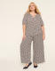 Printed Paperbag Waist Wide Leg Pant - thumbnail 3