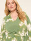Long-Sleeve Faux-Wrap Jersey Dress - thumbnail 3