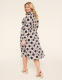 Long-Sleeve Faux-Wrap Jersey Dress - thumbnail 5