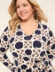 Long-Sleeve Faux-Wrap Jersey Dress - thumbnail 6
