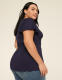 Short Flutter Sleeve V-Neck Top - thumbnail 5