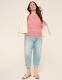Short-Sleeve Pointelle Pullover Sweater - thumbnail 3