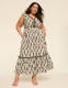 V-Neck Flutter Sleeve Ruffle Maxi Dress - thumbnail 1