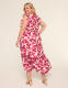 V-Neck Flutter Sleeve Ruffle Maxi Dress - thumbnail 5