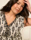 V-Neck Flutter Sleeve Ruffle Maxi Dress - thumbnail 3