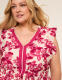 V-Neck Flutter Sleeve Ruffle Maxi Dress - thumbnail 6