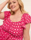 Short-Sleeve Ruffle Tie Waist Midi Dress - thumbnail 3