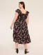 Short-Sleeve Ruffle Tie Waist Midi Dress - thumbnail 5