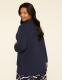One Button Jersey Knit Blazer - thumbnail 2