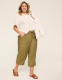 Slub Pull-On Capri Pant - thumbnail 6