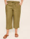 Slub Pull-On Capri Pant - thumbnail 4