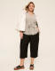 Slub Pull-On Capri Pant - thumbnail 3
