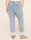 Lace-Hem Straight Leg Jean - thumbnail 2