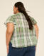 Notch-Neck Flutter-Sleeve Popover Top - thumbnail 5