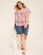 Notch-Neck Flutter-Sleeve Popover Top - thumbnail 3