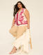 Split-Sleeve V-Neck Blouse - thumbnail 3