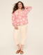 V-Neck Popover Blouse - thumbnail 3
