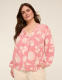 V-Neck Popover Blouse - thumbnail 1