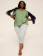 Short-Flutter-Sleeve V-Neck Popover Top - thumbnail 6