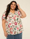 Short-Flutter-Sleeve V-Neck Popover Top - thumbnail 10