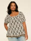 Short-Sleeve Square-Neck Top - thumbnail 1