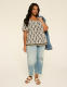 Short-Sleeve Square-Neck Top - thumbnail 3