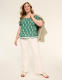 Short-Sleeve Square-Neck Top - thumbnail 6