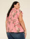 Flutter-Sleeve Babydoll Top - thumbnail 5