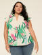 Flutter-Sleeve Babydoll Top - thumbnail 1