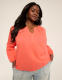 Long-Sleeve Smocked Lace Swing Top - thumbnail 1