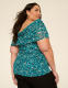 Off-The-Shoulder Side Ruched Mesh Top - thumbnail 5