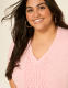 Short-Sleeve V-Neck Smocked Top - thumbnail 4