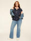Double Flutter-Sleeve Keyhole Top - thumbnail 3
