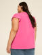 Flutter-Sleeve Notch-Neck Top - thumbnail 5